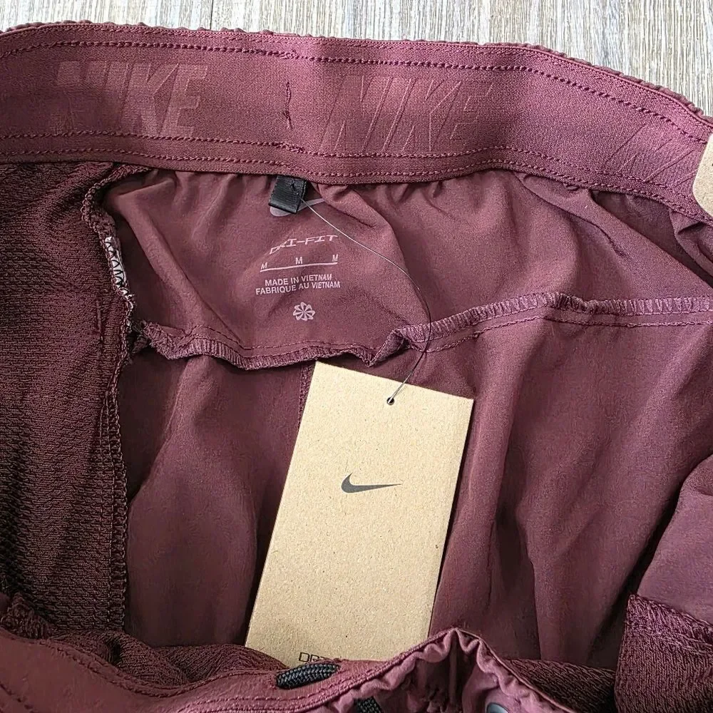 Nike Unlimited Versatile Training Gym Shorts Men's Medium M Maroon DV9336-844